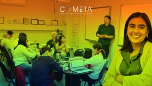 A group of professionals engaged in a collaborative session, guided by a facilitator—illustrating the importance of trust in high-level strategic facilitation.